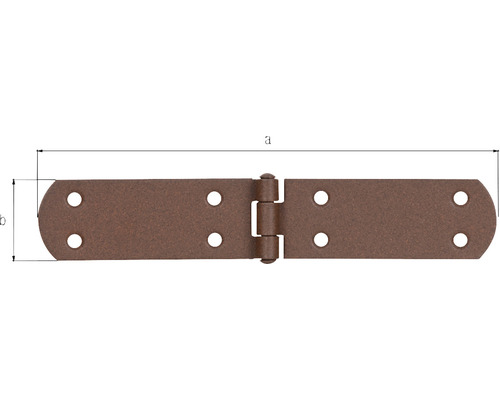 Kistenband Duravis 195x35x2 mm rostbraun 1 Stück