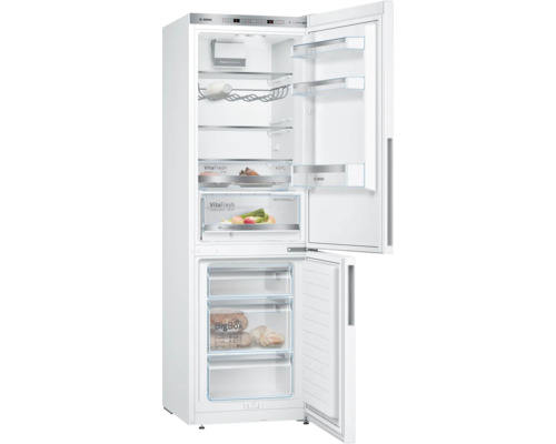 Kühl- und Gefrierkombination Bosch KGE36AWCA BxHxT 60 x 186 x 65 cm Kühlteil 214 l Gefrierteil 94 l weiß