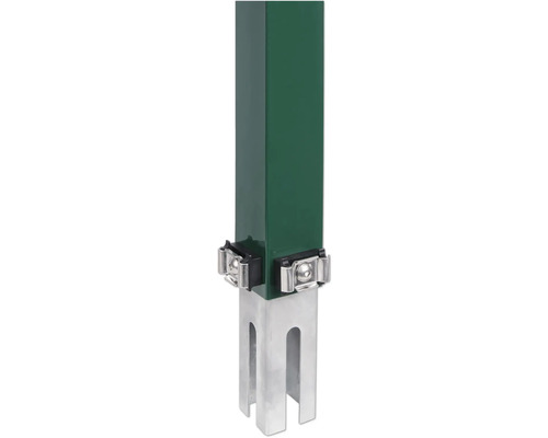 Zaunerhöhungs-Set 600 mm für Eckpfosten 60x60 mm grün