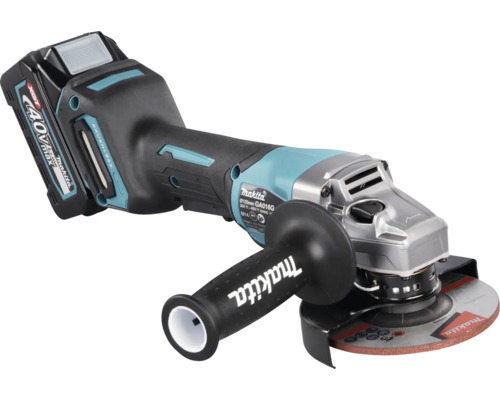 Akku-Winkelschleifer Makita XGT® GA016GM201 40V, inkl. 2 x Akku 4,0 Ah, Ladegerät und MAKPAC Gr. 4