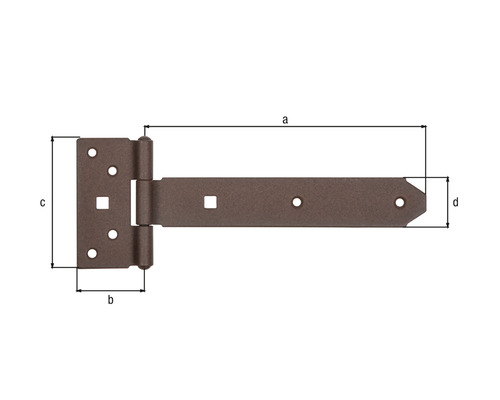 Kreuzgehänge Duravis 192x45 mm rostbraun