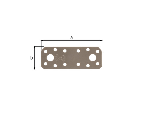 Flachverbinder Duravis 96x35x2,5 mm perlbeige 1 Stück