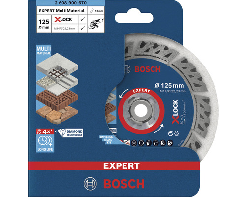 Diamanttrennscheibe Bosch Professional TS Multi Multi Ø 125x22 mm, X-LOCK Aufnahme