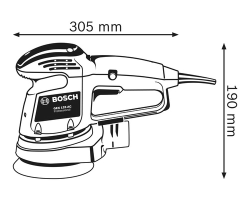 Exzenterschleifer Bosch Professional GEX 34-125