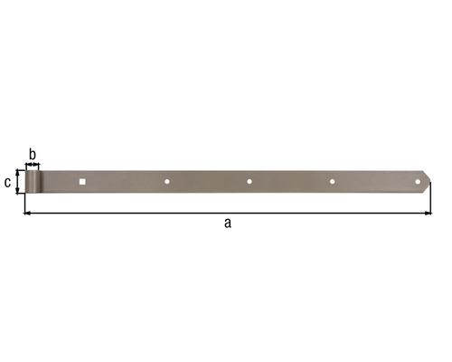 Ladenband Duravis gerade Form 800 mm Ø16 mm perlbeige