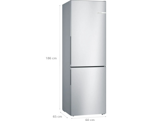 Kühl- und Gefrierkombination Bosch KGV36VLEA BxHxT 60 x 186 x 65 cm Kühlteil 214 l Gefrierteil 94 l