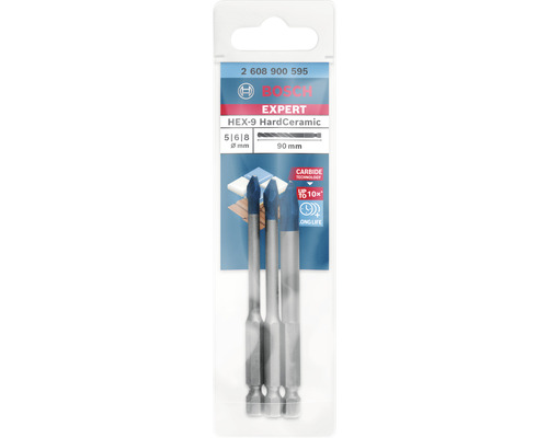 Keramikbohrer Set Bosch HEX-9, Set 3-tlg. EXPERT