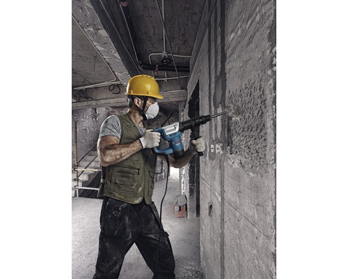 Schlaghammer mit SDS max Bosch Professional GSH 5 inkl. 1 x Spitzmeißel, Zusatzhandgriff und Handwerkerkoffer