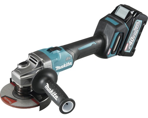 Akku-Winkelschleifer Makita XGT® GA008GM201 40V, inkl. 2 x Akku 4,0 Ah, Ladegerät und MAKPAC Gr. 4