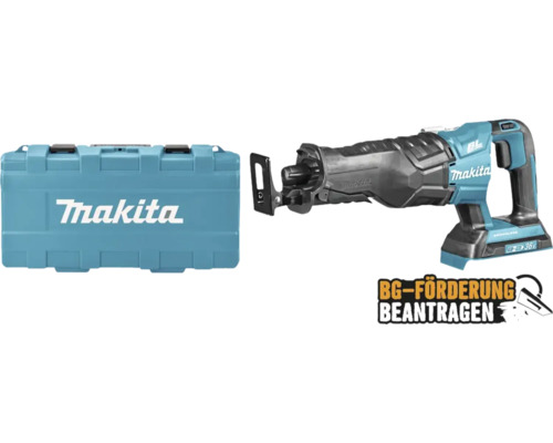 Akku-Säbelsäge Makita DJR360ZK 2x18 V, ohne Akku und Ladegerät inkl. 2 Sägeblätter