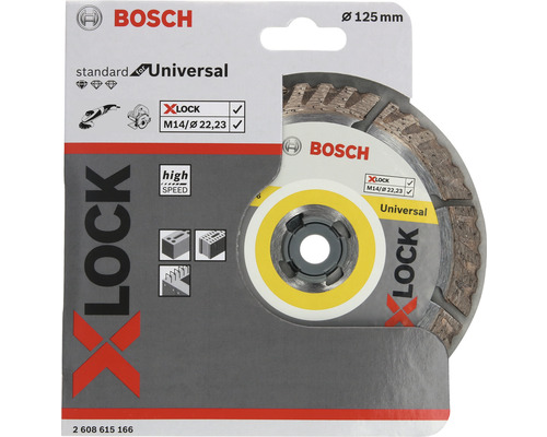 Diamanttrennscheibe Bosch Standard for Universal Ø 125x22,23 mm, X-LOCK Aufnahme