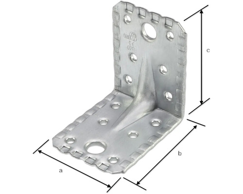 Winkelverbinder mit Steg 70x70x55x1,5 mm BB Stanz sendzimirverzinkt 1 Stück