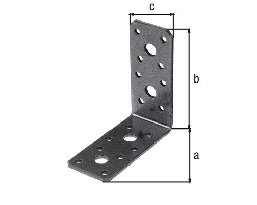 Winkelverbinder Duravis 90x90x40 mm schwarzdiamant 1 Stück