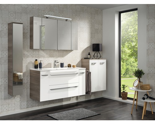Unterschrank FACKELMANN Luxor Steinesche weiß 20x60,5 cm 79843 rechts