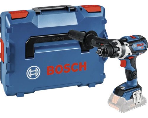 Akku-Bohrschrauber Bosch Professional GSR 18V-110 C, ohne Akku und Ladegerät, inkl. Zusatzhandgriff und L-BOXX