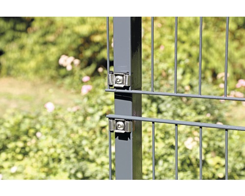 Zaunerhöhungs-Set 600 mm für Eckpfosten 60x60 mm grün