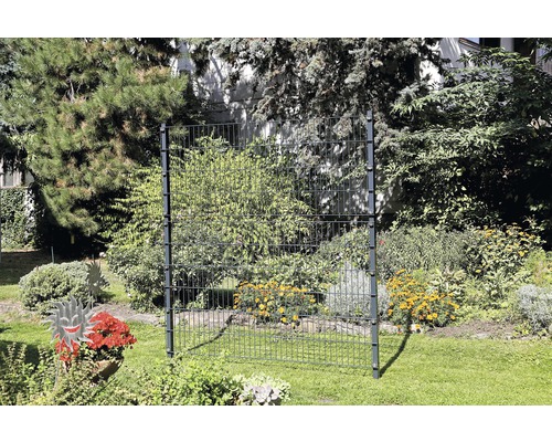 Zaunerhöhungs-Set 600 mm für Eckpfosten 60x60 mm grün