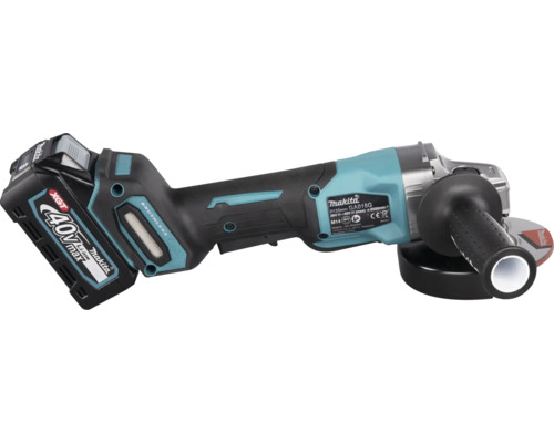 Akku-Winkelschleifer Makita XGT® GA016GM201 40V, inkl. 2 x Akku 4,0 Ah, Ladegerät und MAKPAC Gr. 4