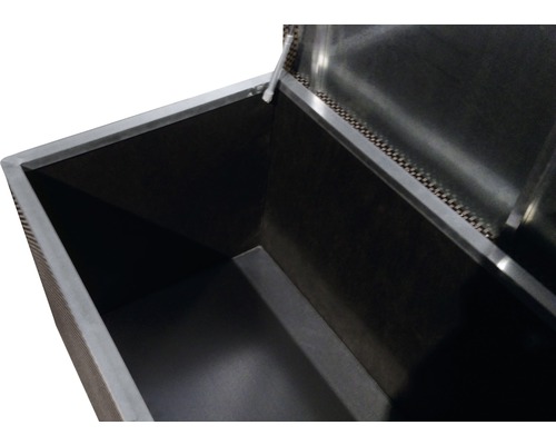 Auflagenbox Rattan inkl. Gasdruckfedern 121 x 67 x 64 cm braun