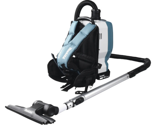 Akku- Handstaubsauger Rucksack Makita DVC261ZX15 2x18V, ohne Akku und Ladegerät inkl. 2 Düsen und Filter