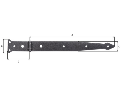 Werfgehänge Duravis 302x48 mm schwarzdiamant