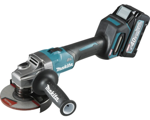 Akku-Winkelschleifer Makita XGT® GA008GM201 40V, inkl. 2 x Akku 4,0 Ah, Ladegerät und MAKPAC Gr. 4