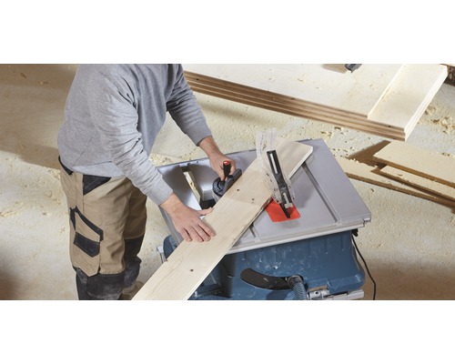 Tischsäge Bosch Professional GTS 635-216 inkl. Sägeblatt (Optiline Wood, 216 x 30 x 1,6 mm, 22 Zähne)