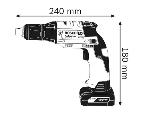 Akku-Trockenbauschrauber Bosch Professional GTB 12V-11, ohne Akku und Ladegerät, inkl. L-BOXX